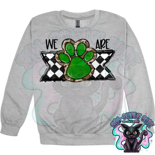 We Are Paw Blank Green Mascot