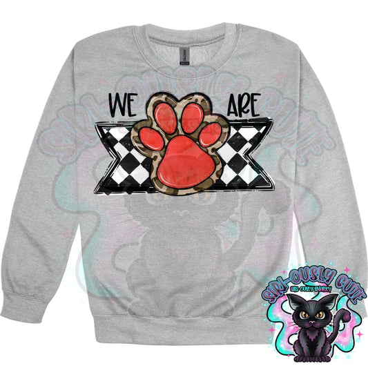 We Are Paw Blank Red Mascot
