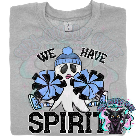 We Have Spirit Ghost Cheerleader Columbia Blue Mascot