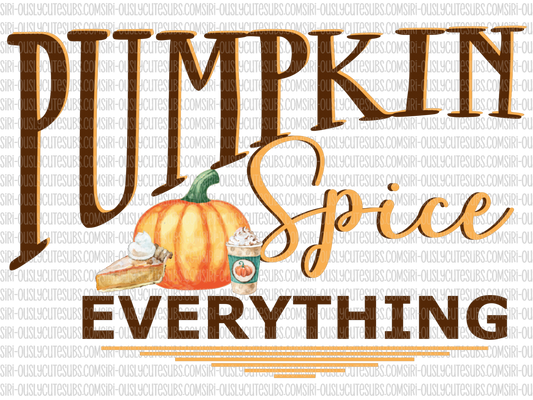 Pumpkin Spice Everything - Gold Lines