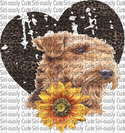 Airedale With Leopard Heart