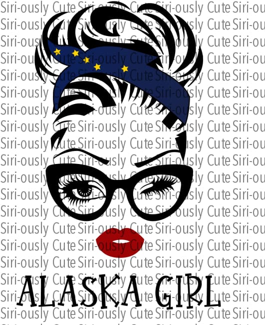 Alaska Girl - Winking Messy Bun