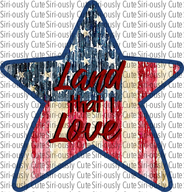 American Flag Distressed Land That I Love Earrings