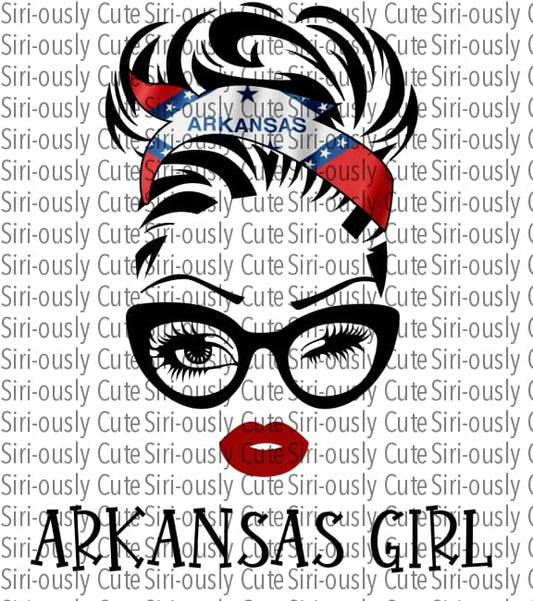 Arkansas Girl - Winking Messy Bun