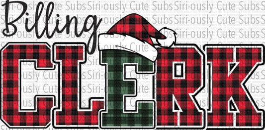 Billing Clerk - Buffalo Plaid