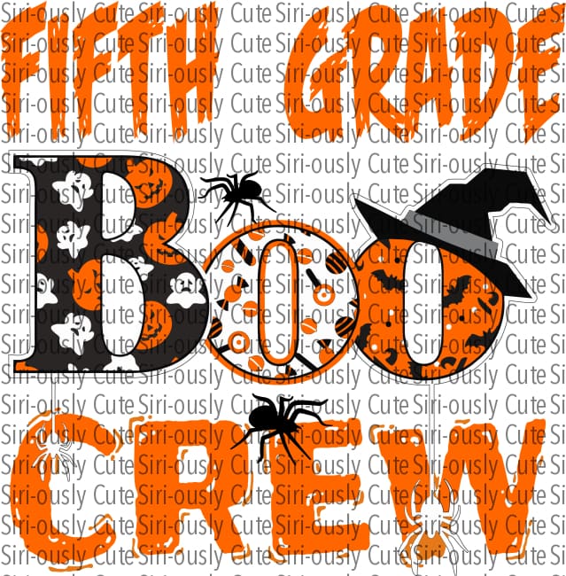 Boo Crew - Fifth Grade Orange