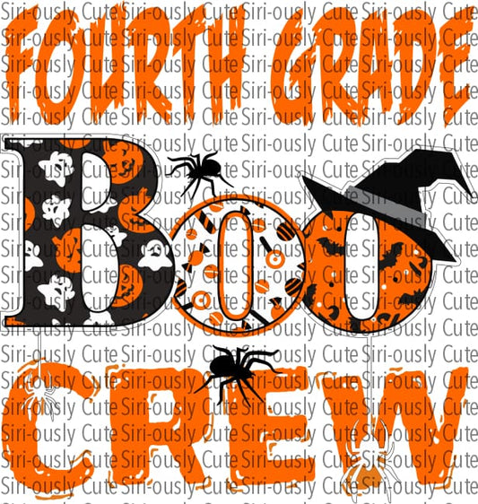 Boo Crew - Fourth Grade Orange