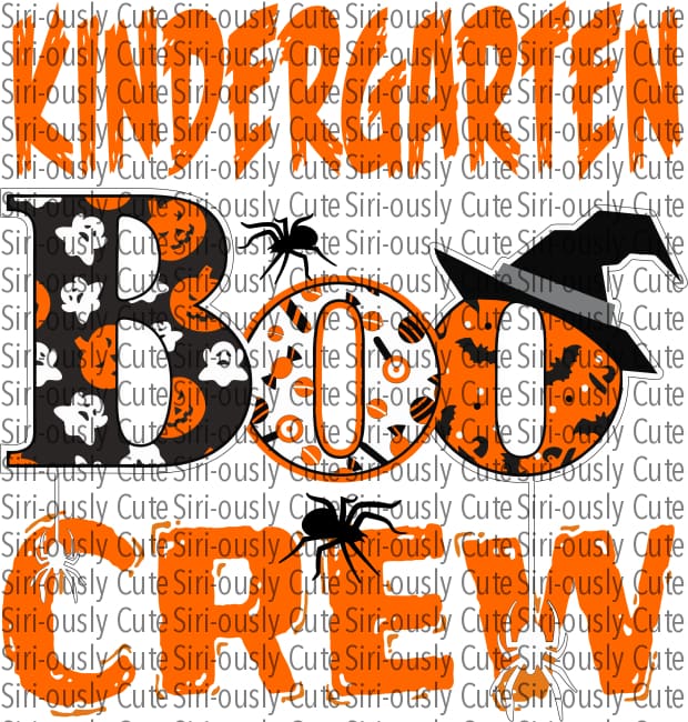 Boo Crew - Kindergarten Orange