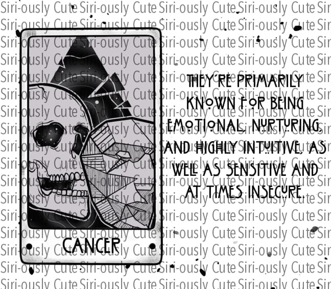 Cancer Skeleton B&w Straight Tumbler Sublimation Transfer