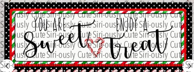 Candy Cane Countdown - Sweet Treat Sublimation Transfer