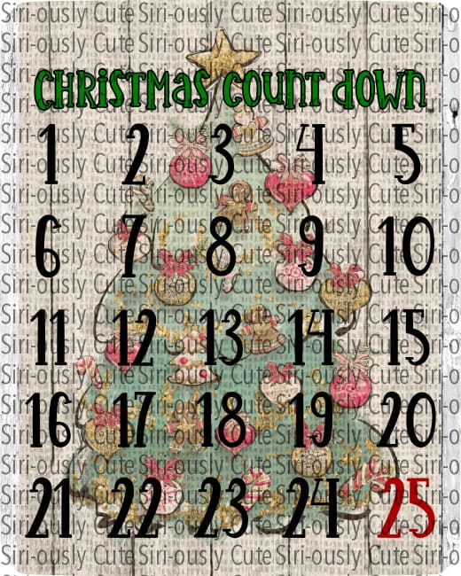 Christmas Countdown - Tree