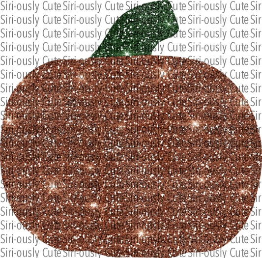 Copper Glitter Pumpkin