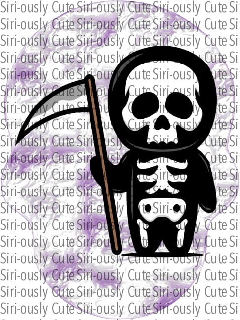 Death Purple Skull Wind Spinner Sublimation Transfer