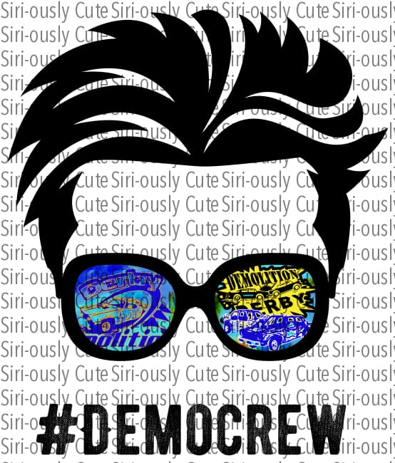 Demo Crew Derby Bow - Messy Bun Pink