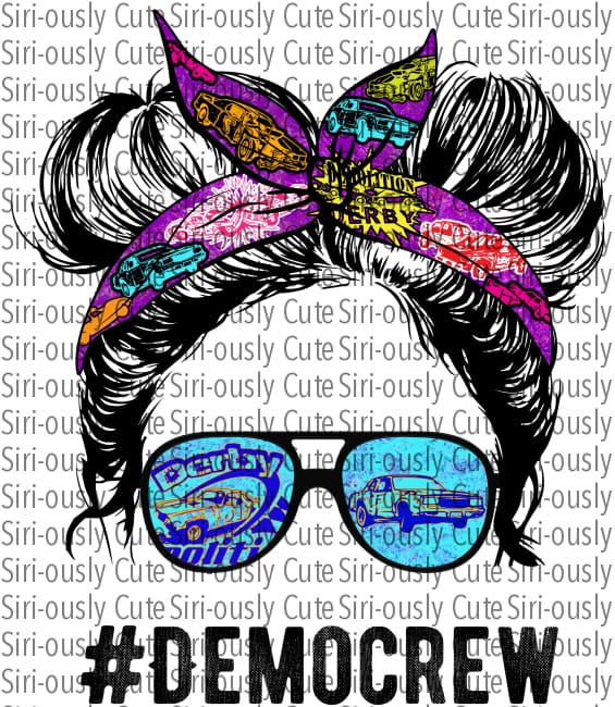 Demo Crew Derby Giel - Messy Bun Pink