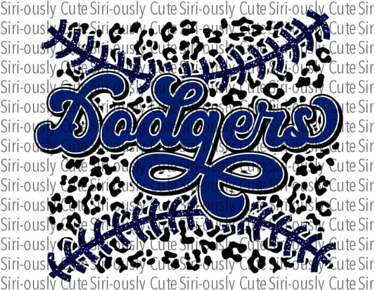 Dodgers - Leopard Baseball Seams