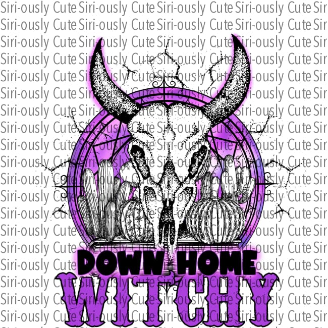 Down Home Witchy - Purple Bull Skull