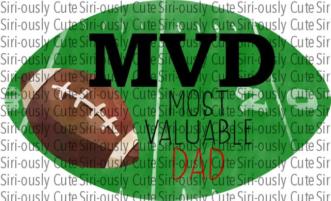 Football Field With Yardlines - Most Valuable Dad