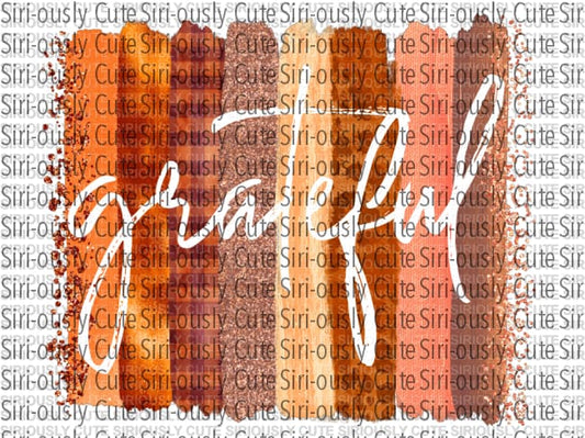 Grateful - Brush Strokes