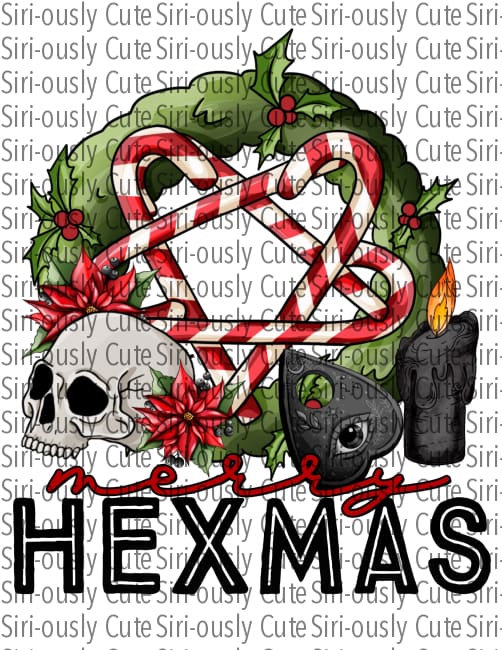 Hexmas - Candy Canes And Skull