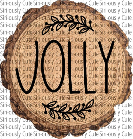 Jolly - Wood With Flourish Slice