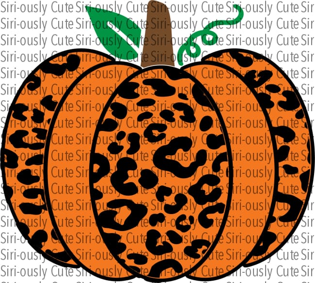 Leopard And Orange Pumpkin