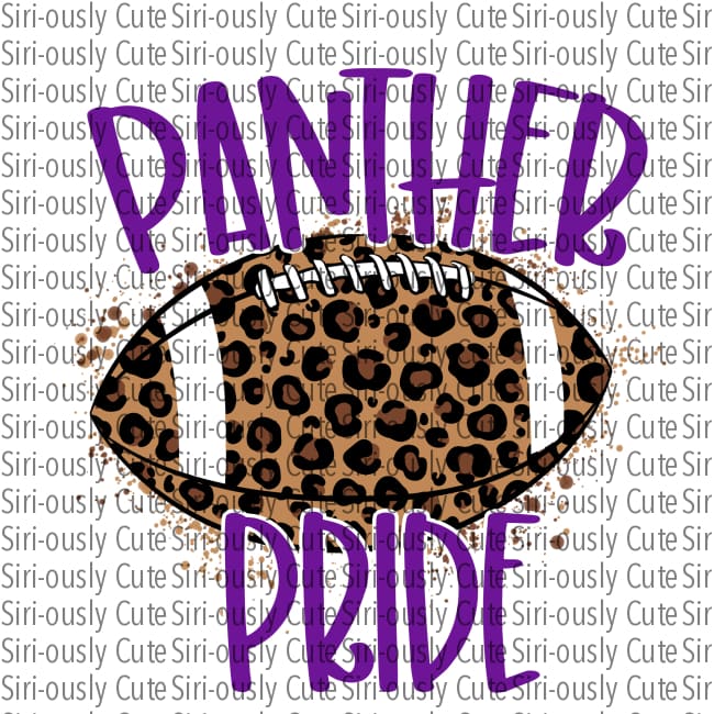 Leopard Football - Panther Pride Purple