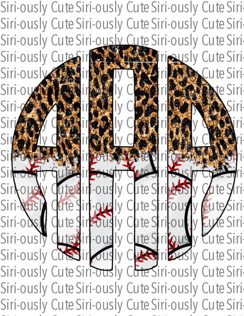 Monogram - Baseball And Cheetah