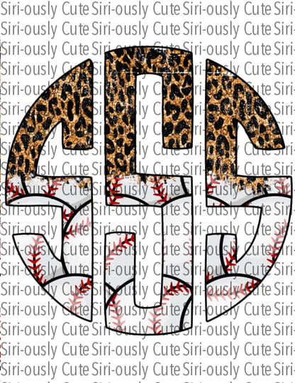 Monogram - Baseball And Cheetah