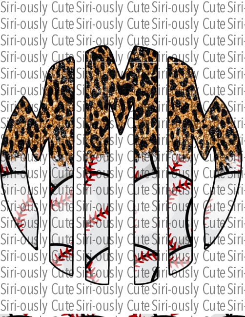 Monogram - Baseball And Cheetah