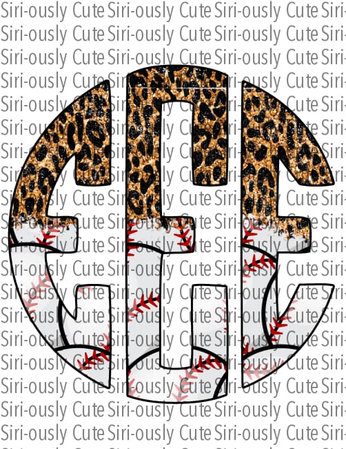 Monogram - Baseball And Cheetah