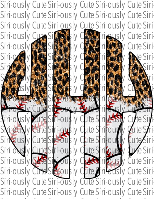 Monogram - Baseball And Cheetah