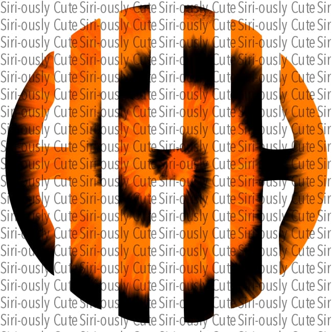 Monogram - Halloween Black And Orange Tie Dye