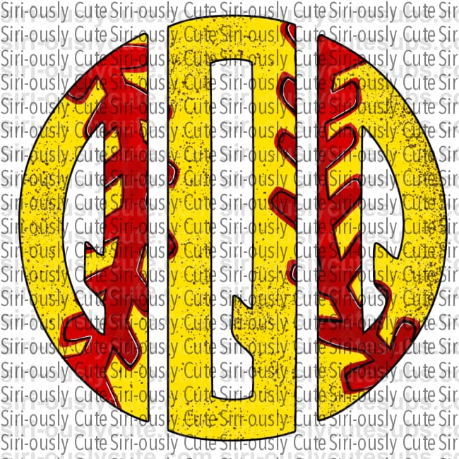 Monogram - Softball Seam