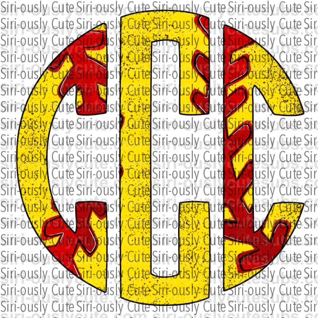 Monogram - Softball Seam