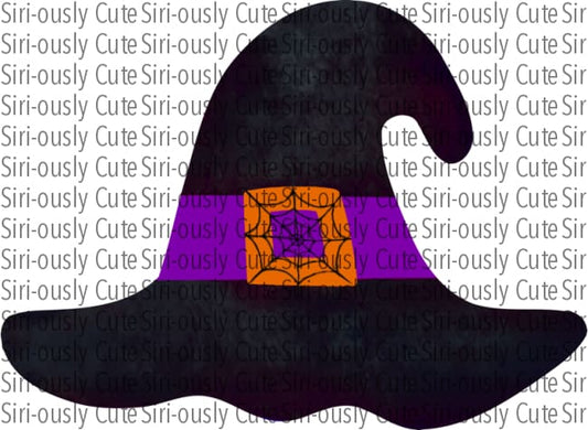 Orange And Purple Belt On Black Witch Hat