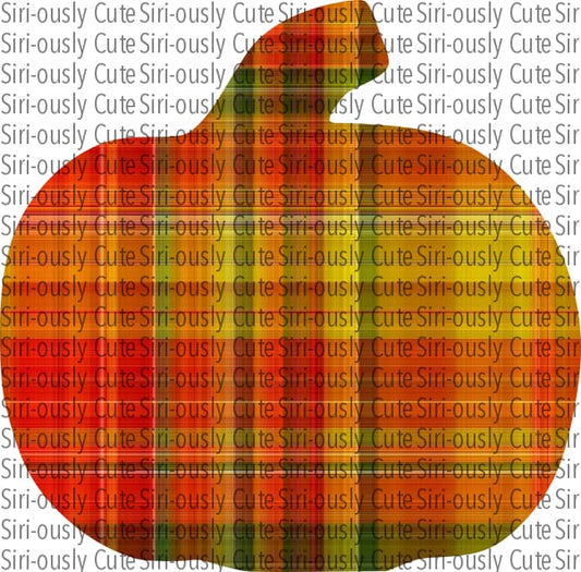 Orange And Yellow Plaid Pumpkin