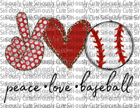 Peace Love Baseball 4