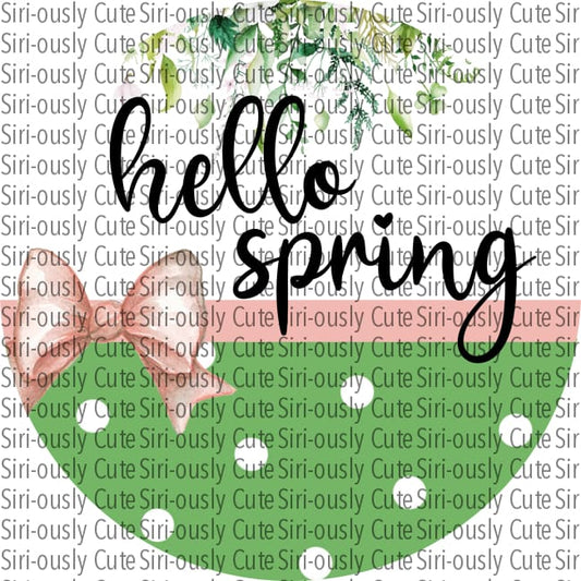 Polka Dot Green And Pink - Hello Spring