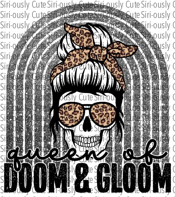 Queen Of Doom And Gloom - Leopard Grey Rainbow