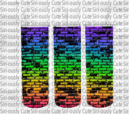 Rainbow Brick - Straight Tumbler