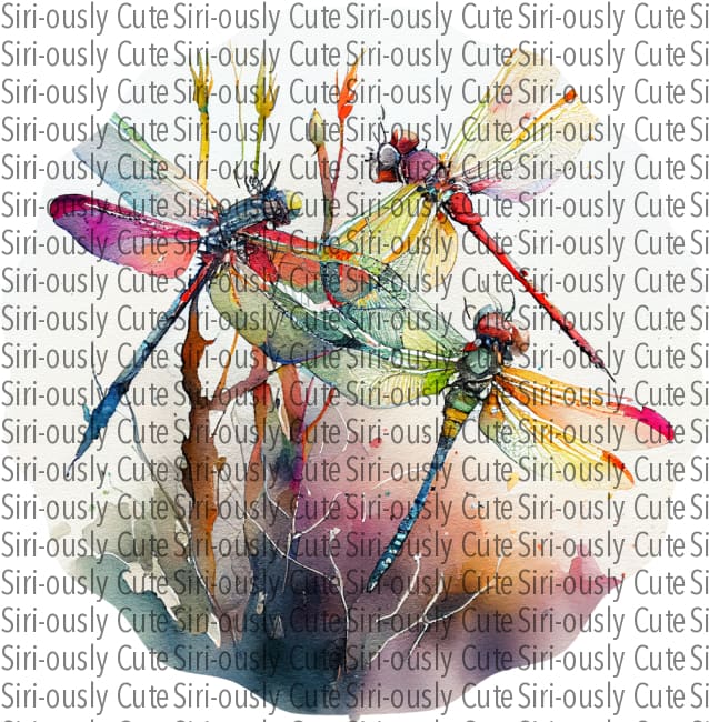 Rainbow Dragonflies 2 Wind Spinner Sublimation Transfer