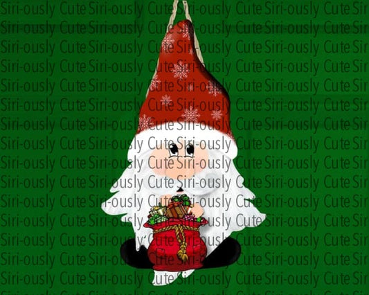 Santa Gnome With Present Bag