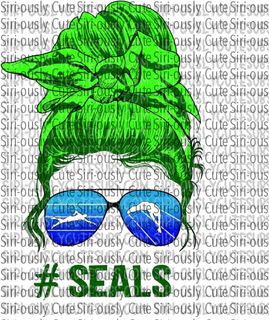 Seals - Messy Bun Green