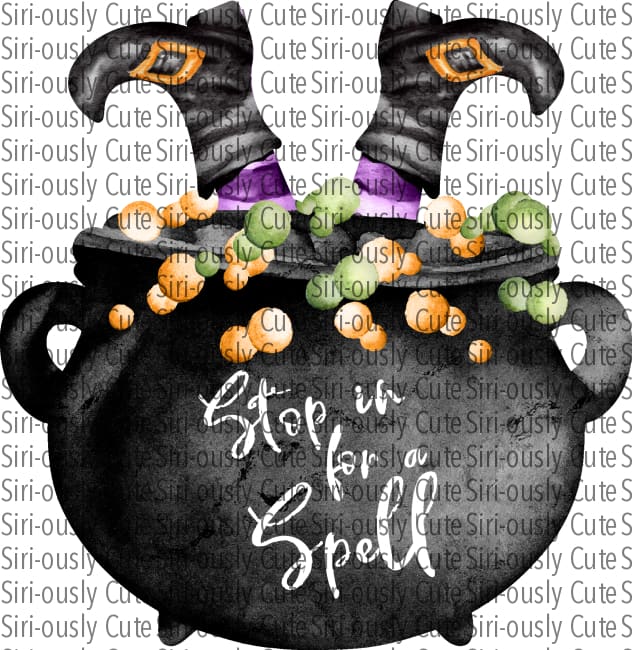 Stop In For A Spell - Witch Feet Cauldron