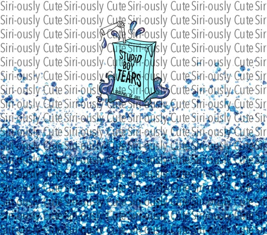 Stupid Boys Tears - Blue Straight Tumbler