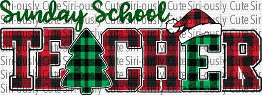 Sunday School Teacher - Buffalo Plaid