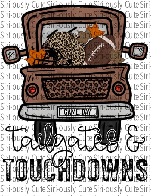 Tailgates And Touchdowns - Brown Leopard Truck