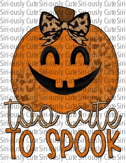 Too Cute To Spool - Leopard Bow Pumpkin