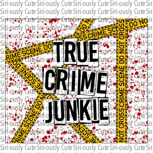 True Crime Junkie - Scene Tape Straight Tumbler